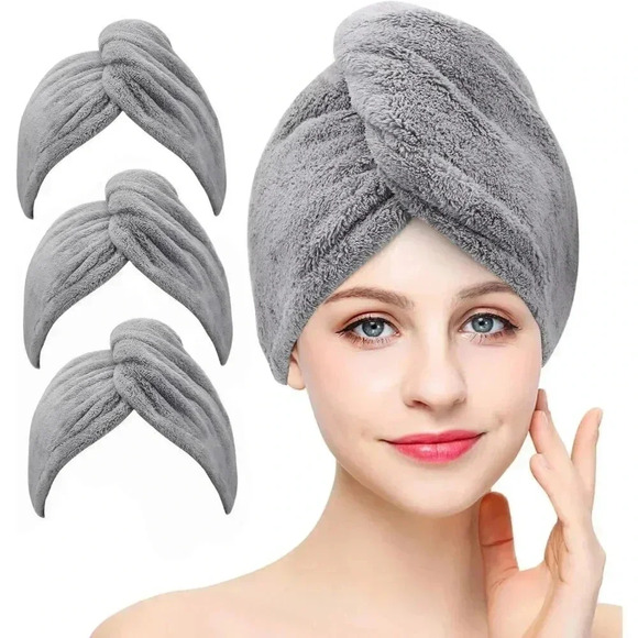 Other - 3 Pack Microfiber Hair Towel Wrap BEoffer Super Absorbent Twist Turban for Women